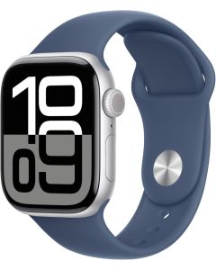 Apple Watch Series 10 46mm Silver Aluminium - Sport Band S/M - Denim - EUROPA