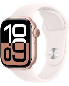 Apple Watch Series 10 42mm Rose Gold Aluminium - Sport Band M/L - Light Blush - EUROPA