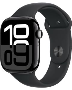 Apple Watch Series 10 46mm Jet Black Aluminium - Sport Band M/L - Black - EUROPA