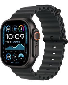 Apple Watch Ultra 2 (2023) 49mm Black Titanium Case with Ocean Band - Black - EUROPA