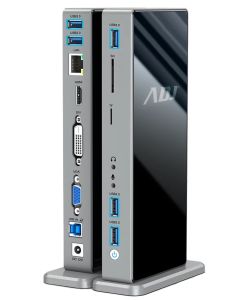 ADJ Docking Station usb3.0 York 13in1 hdmi dvi vga lan 5xusb sd/tf 3.5mm - 143-00025