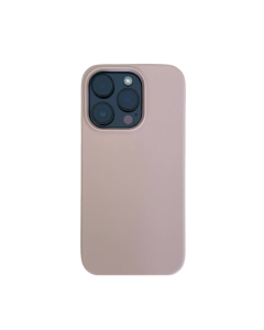 Cover Silicone per iPhone 14 Pro 6,1 Pollici, Antiurto con Fodera in Microfibra - Rosa antico